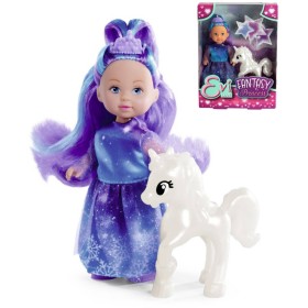SIMBA Panenka Evička fantasy zimní princezna set s jednorožcem