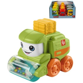 FISHER PRICE Baby autíčko pracovní veselé s obličejem 3 druhy