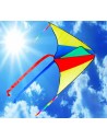 Drak létající nylonový 110x63cm jednošňůrový barevný