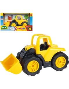 LENA Workies auto nakladač baby 14cm pracovní stroj žlutý plast