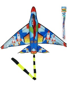 Drak létající letadlo 140cm raketa v sáčku plast nylonový