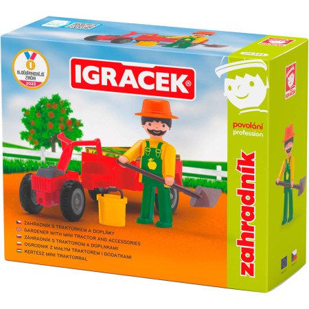 EFKO IGRÁČEK Zahradník povolání set figurka kloubová s doplňky