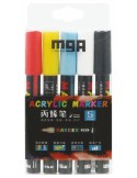 Fix akrylový popisovač 2mm barevný marker set 5ks dekorační