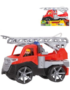LENA TRUXX 2 auto hasiči funkční set s figurkou stříká vodu plast v krabici