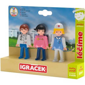 EFKO IGRÁČEK TRIO Léčíme se set 3 figurky kloubové s doplňky