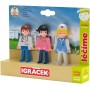 EFKO IGRÁČEK TRIO Léčíme se set 3 figurky kloubové s doplňky