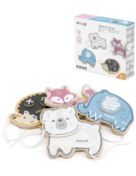 VIGA DŘEVO PolarB Provlékací zvířátka *DŘEVĚNÉ HRAČKY*