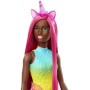 MATTEL BRB Barbie pohádková panenka víla jednorožec s dlouhými vlasy