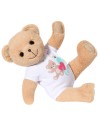 ZAPF BABY BORN Medvídek bílý obleček set s doplňky pro panenku PLYŠ