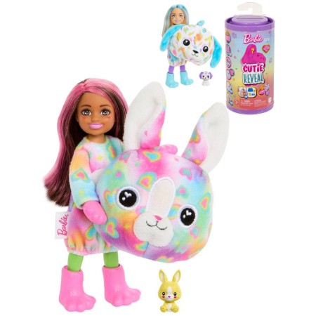 MATTEL BRB Barbie Cutie Reveal Chelsea barevné sny panenka zvířátko v převleku
