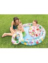 INTEX Set nafukovací bazén 114x25cm s míčem a plavacím kolem do vody 59460