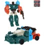 Auto závodní/robot Deformation Warrior transrobot set 2ks s doplňky 3 barvy