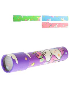 Kaleidospkop jednorožec 19cm dětské kukátko holčičí 4 barvy plast