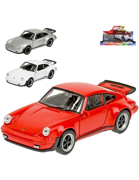 WELLY Auto model Porsche 911 Turbo 11cm kov PB 3 barvy
