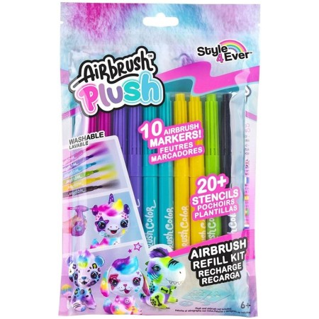 EP Line Airbrush studio náhradní barevná náplň set 10 barev se šablonami