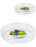 BESTWAY Set baby bazén kruhový nafukovací 91cm se soft míčky 50ks 2 barvy 51141