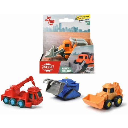 DICKIE Autíčko stavební pracovní stroj zpětný chod 4 druhy