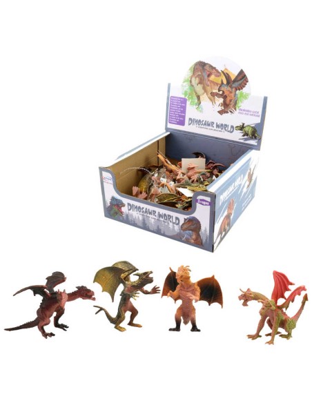 Drak 7,5-10,5cm plastová pohádková figurka 4 druhy