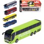 MAJORETTE Autobus MAN City kovový volný chod 2 druhy 3 barvy