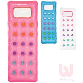 INTEX Nafukovací lehátko s kalíšky 188x71cm matrace s průzorem do vody 43040