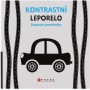 Knížka baby kontrastní leporelo dopravní prostředky pro miminko
