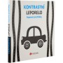 Knížka baby kontrastní leporelo dopravní prostředky pro miminko