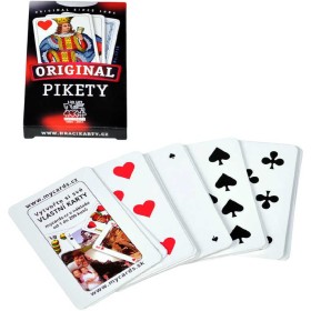 HRA Karetní Pikety karty 32ks v krabičce *SPOLEČENSKÉ HRY*