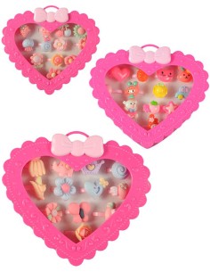 Prstýnek plastový dětská bižuterie různé druhy 1ks plast