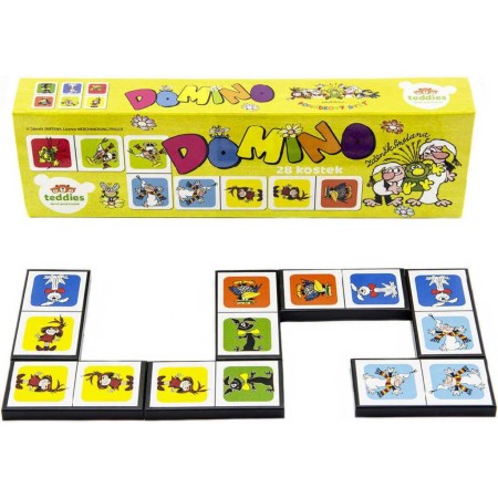 Hra domino Pojď s námi do pohádky 28 dílků ilustrace Večerníček