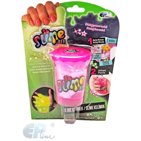 EP line So Slime výroba slizu set kelímek 1ks s figurkou se třpytkami svítí ve tmě
