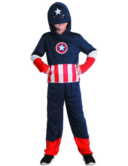 KARNEVAL Šaty Akční hrdina duhový vel. S (110-120cm) 4-6 let *KOSTÝM*