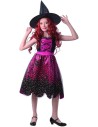 KARNEVAL Šaty Čarodějnice růžová vel. S (110-120cm) 4-6 let *KOSTÝM*