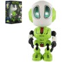 Robot Echo zelený kovový opakující věty na baterie Světlo Zvuk