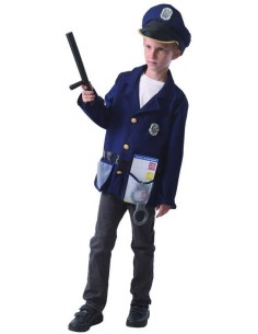 KARNEVAL Šaty Policista vel. S (110-120cm) 4-6 let *KOSTÝM*
