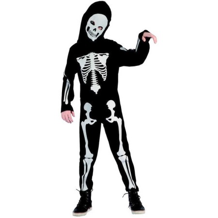 KARNEVAL Šaty kostra chlapec vel. M (120-130 cm) 5-9 let KOSTÝM