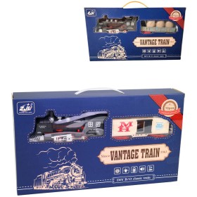 Vlaková souprava nákladní historická s kolejemi na baterie Světlo Zvuk 2 druhy