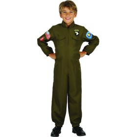 KARNEVAL Šaty vojenský pilot vel.M (120-130cm) 5-9 let *KOSTÝM*