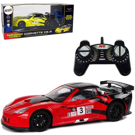 RC Auto Corvette C6.R na vysílačku 2,4GHz 1:18 na baterie Světlo 2 barvy