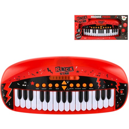Pianko Rock Star dětský keyboard 31kláves na baterie REC Světlo Zvuk