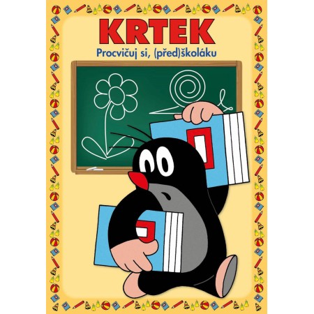 AKIM Procvičuj si (před)školáku Krtek (Krteček) set s popisovačem