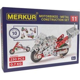 MERKUR M 011 Motocykl 222 dílků *KOVOVÁ STAVEBNICE*