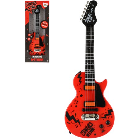Kytara dětská rocková elektrická na baterie Světlo Zvuk *HUDEBNÍ NÁSTROJE*