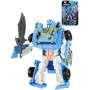 Transformer auto/robot 14cm transrobot bojový Modrý s přeměnou 2v1