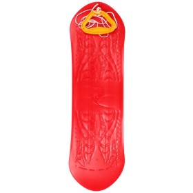 PLASTKON Kluzka dětský snowboard prkno na sníh bez vázání Červené