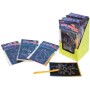 Obrázek škrabací třpytivý barevný 15x10cm hologramový set s nástrojem různé druhy