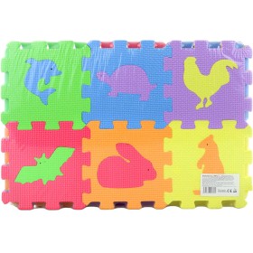Měkké bloky Zvířátka 36ks pěnový koberec baby vkládací puzzle podložka na zem