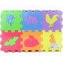 Měkké bloky Zvířátka 36ks pěnový koberec baby vkládací puzzle podložka na zem