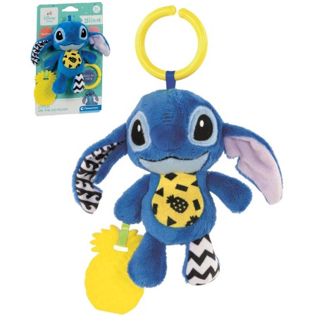 CLEMENTONI PLYŠ Stitch baby kousátko chrastítko pro miminko