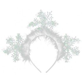 KARNEVAL Čelenka sněhová vločka zimní princezna *KARNEVALOVÝ DOPLNĚK*