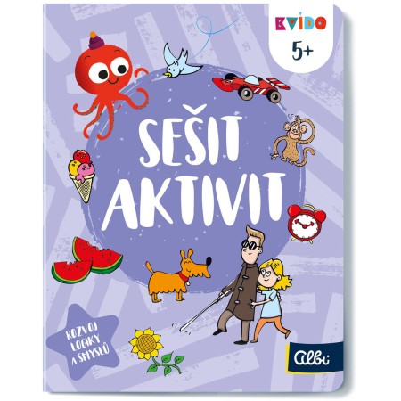 ALBI Sešit aktivit 5+ Kvído interaktivní úkoly pro děti